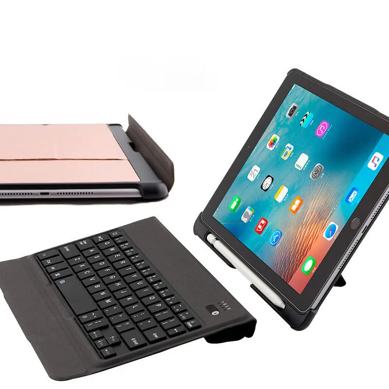 

IPad Bluetooth Keyboard with Pen Slot Keyboard Set of Ultra-Thin 9.7-Inch-Separation Keyboard Set for Apple New