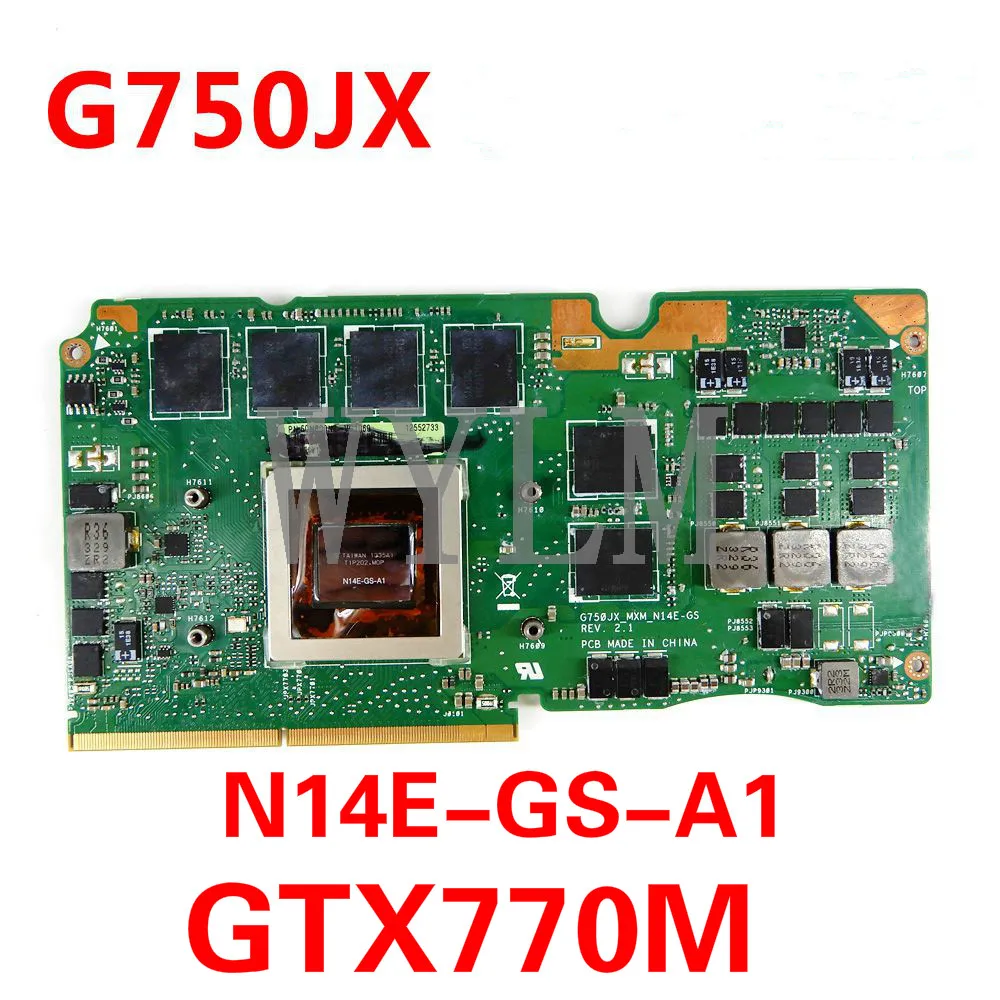 G750JX_MXM_N14E-GS-A1 VGA GTX770M 3GB Graphic Card For Asus ROG G750JW G750JX G750J Laptop Video 100% Tested | Компьютеры и офис