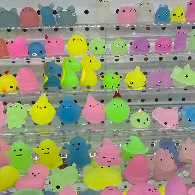 10PCS All Different Luminous Cute Mochi Squishy Cat Slow Rising Squeeze Healing Fun Kids Kawaii Kids Adult Toys Stress Reliever 2