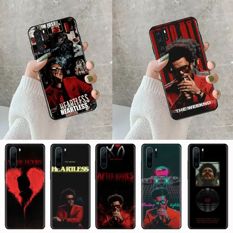 

The Weeknd After Hours Canada singer black Phone Case Hull Funda For Huawei P9 P10 P20 P30 Lite 2016 2017 2019 plus pro P smart