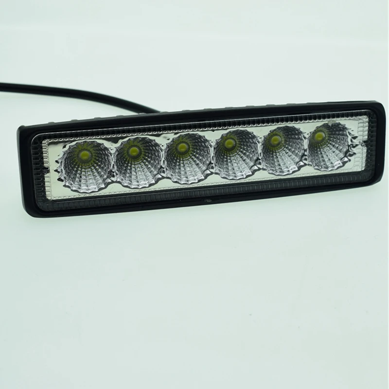 1 шт., 18 Вт, 6 дюймовый внедорожник светодиодный рабочий свет, луч луча, противотуманная фара, дневная ходовая лампа, фара, супер яркая для джип, внедорожник, грузовика