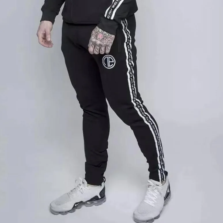 

Muscle Fitness Brother Spring And Autumn Men Sports Casual Running Pure Cotton Elasticity Slim Fit Trousers Sweatpants a Generat