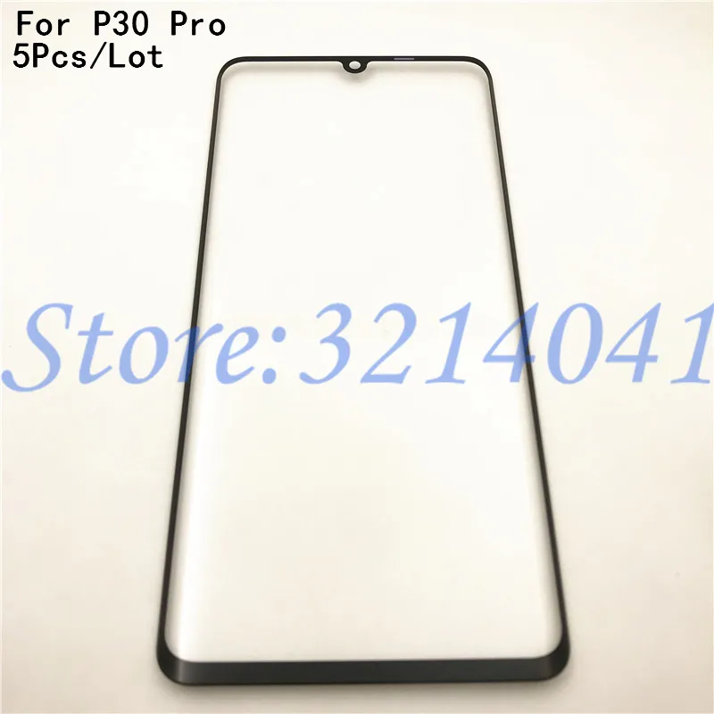 

5Pcs/Lot Front glass lens 6.47" For Huawei P30 Pro VOG-L04 VOG-L09 VOG-L29 touch screen external glass panel replacement parts