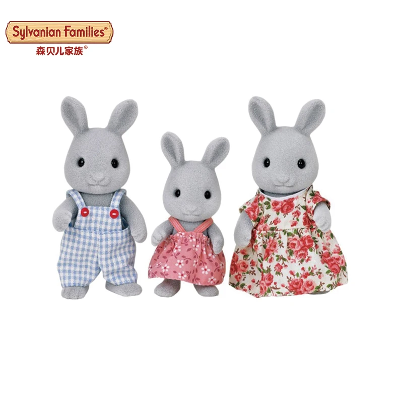 sylvanian families grey rabbit family