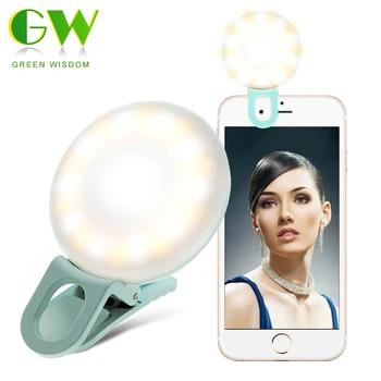 

Portable Selfie Flash Light Universal Dimmable Fill Light USB Charging Clip-on Mobile Phone Vanity Lights for Night Photography