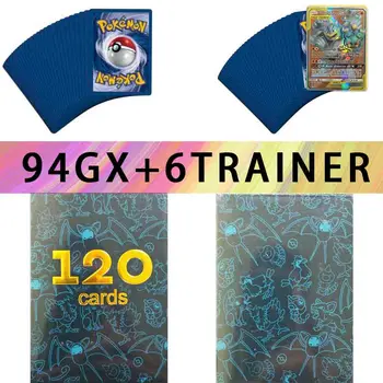 

120 Pcs TAKARA TOMY Box Pokemon Card TAG TEAM New Version Style Trading Cards Game Collection Kids Toys