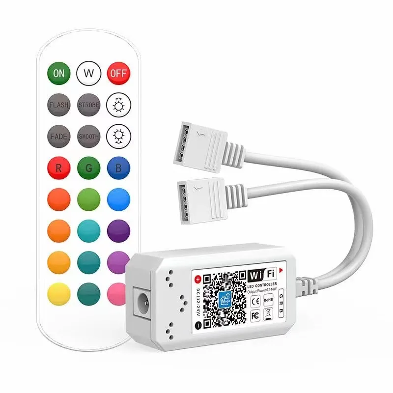 DC12-24V 28-Key RF Remote Magic Home WiFi LED RGBCW Controller For RGB+CCT  LED Strip Lights