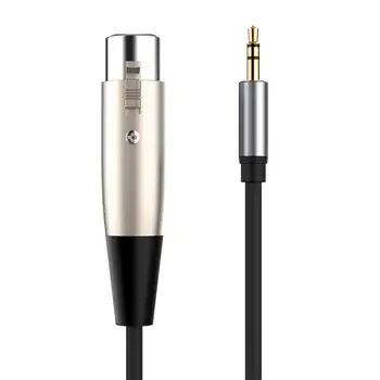 

3.5mm Jack To XLR Cable 1.5m Male To Female Professional Audio Cable For Mixer Microphones Speakers Computer Cellphone