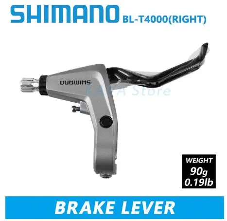 only silver right Shi mano BL T4000 велосипедные V тормозные рычаги велосипедные v Тормозные ручки 22,2 мм для шоссейного горного складного велосипеда аксессуары - Цвет: only silver right