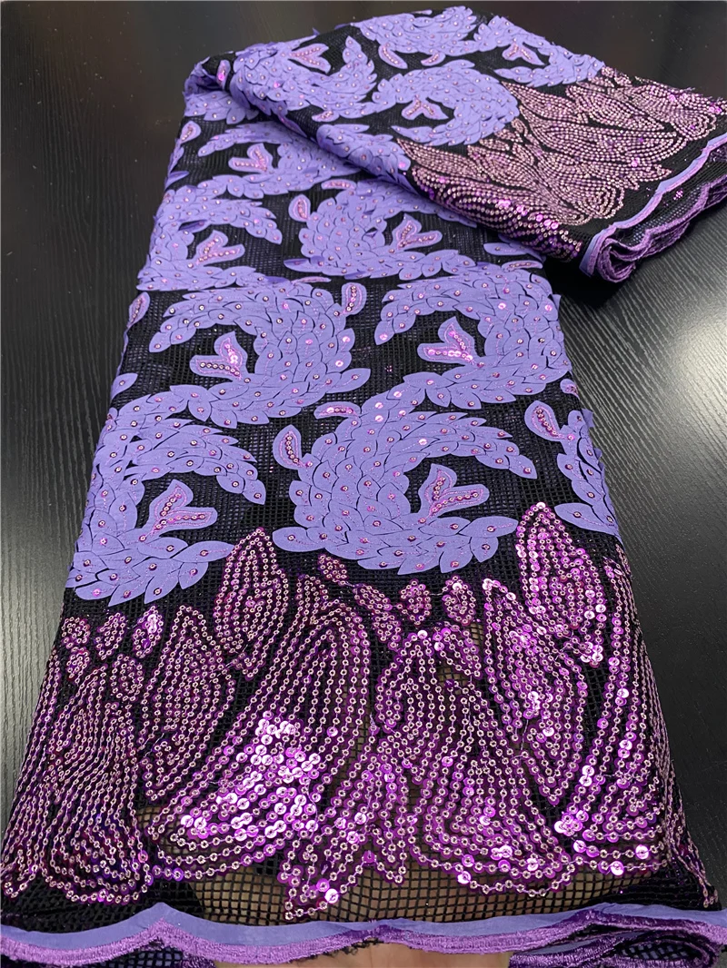 

Fashion African Lace Fabric 2020 High Quality Lace French Lace Fabric Sewing Nigerian Mesh Lace Fabrics For Wedding YA3560B-5