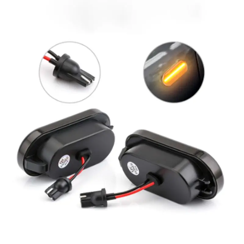 

2Pcs Led Dynamic Side Marker Turn Signal Light For Bora Golf Passat 3BG Polo Skoda Ford
