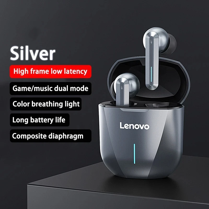 Lenovo XG01 Gaming Earbuds 50ms Low Latency TWS Bluetooth Earphone with Mic HiFi wireless headphones ipx5 waterproof | Электроника
