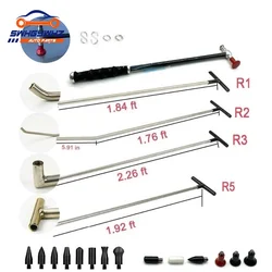 Jeu d'outils de débosselage, lot de 4 pièces, barres de levier en acier inoxydable sans peinture pour carrosserie de voiture, outils de Garage professionnels 