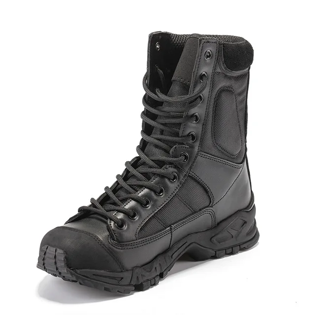 cheap black work boots for mens