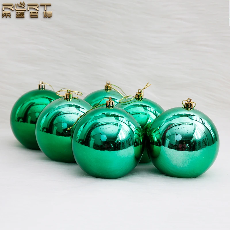 

Christmas Balls Christmas Decorations Green Shine Balls Colored Balls Hanging Balls Plastic Ball Pendant