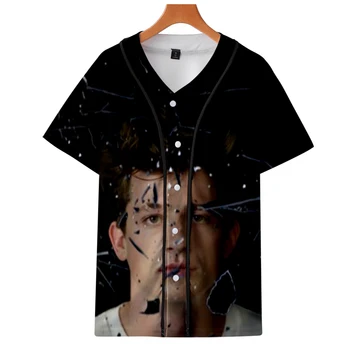 

2019 Charlie Puth jackets Kpop Fashion jacket new brand cool print long sleeve Charlie Puth baseball jacket for men streetwear
