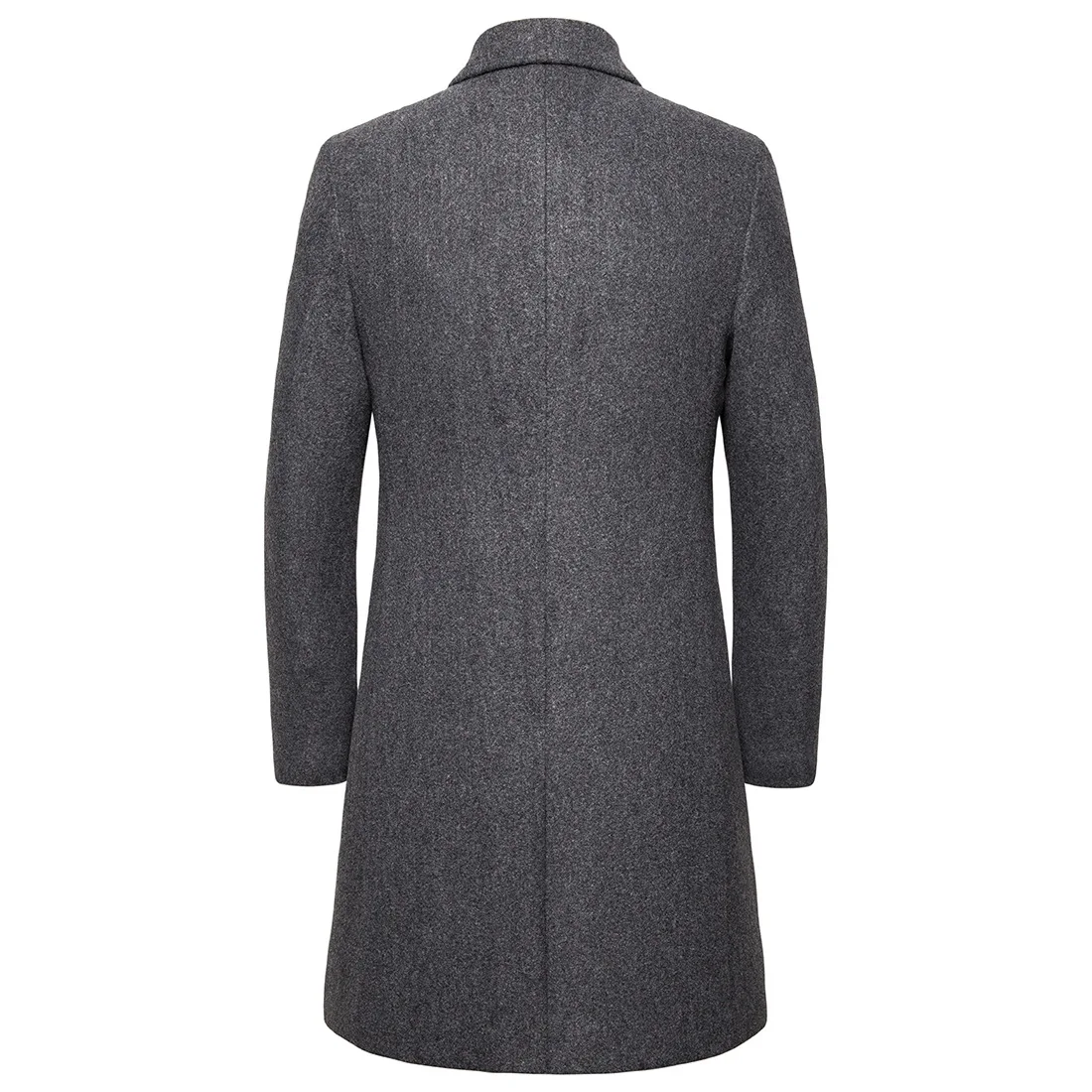 Мужское шерстяное пальто новое осенне-зимнее однотонное Простое Шерстяное Пальто мужские деловые повседневные тренчи пальто большого размера 6XL 6XL