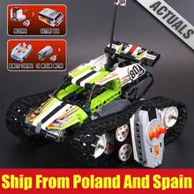 20033 Technic серия RC трек дистанционного управления гоночный автомобиль набор совместим с 42065 дети строительные блоки кирпичи Рождественский подарок