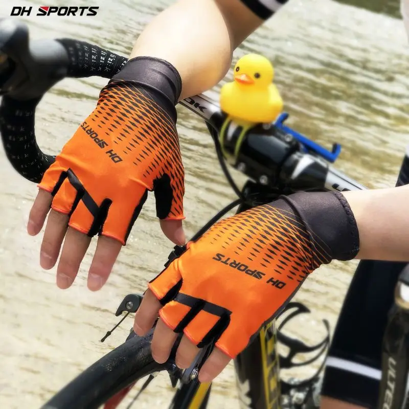 NEW Sports Unisex Cycling Half Finger Gloves Cycling Socks Sets Washable Bike Gloves Racing Bicycle Gloves for Man multicolour 2