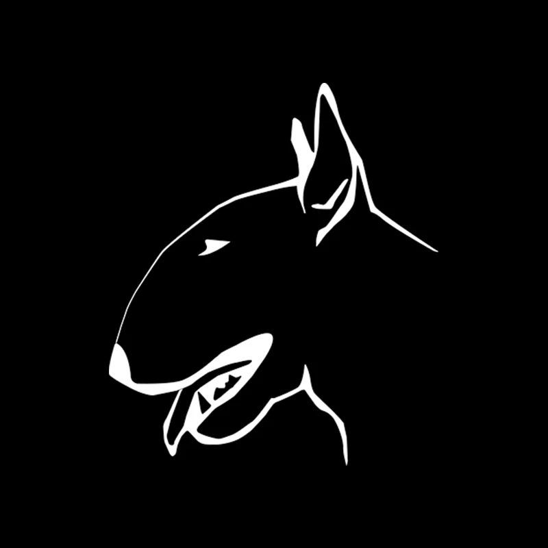 Наклейка Dawasaru с изображением Бультерьера для автомобиля наклейка от царапин