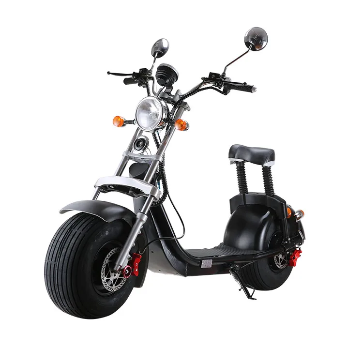 60V 20ah black Fat Wheels Electric EEC/COC Road Legal Citycoco приложение gps система езды автомобиля 60 в 20AH 1500 Вт Электрический скутер Citycoco в Европе - Цвет: 60V 20ah black
