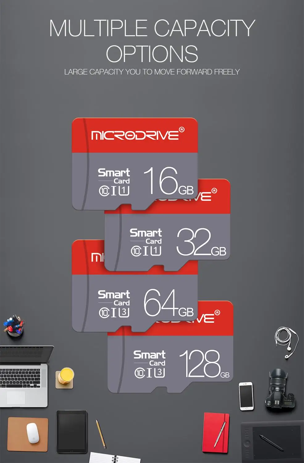 Microdrive микро SD карта памяти Micro sd 128 Гб 64 карты класса 10 32gb/64gb ГБ оперативной 16