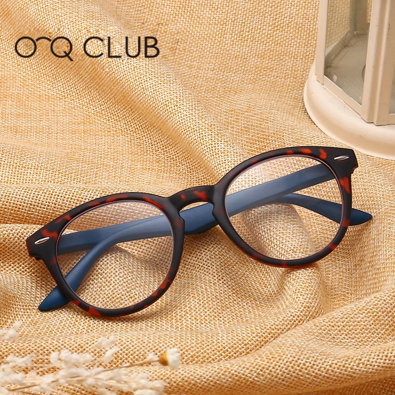 OQ Club, Ретро Круглый, полная оправа, очки для чтения, для женщин и мужчин, прозрачные линзы, дальнозоркость, с диоптрией, оправа для очков, дальнозоркость, унисекс