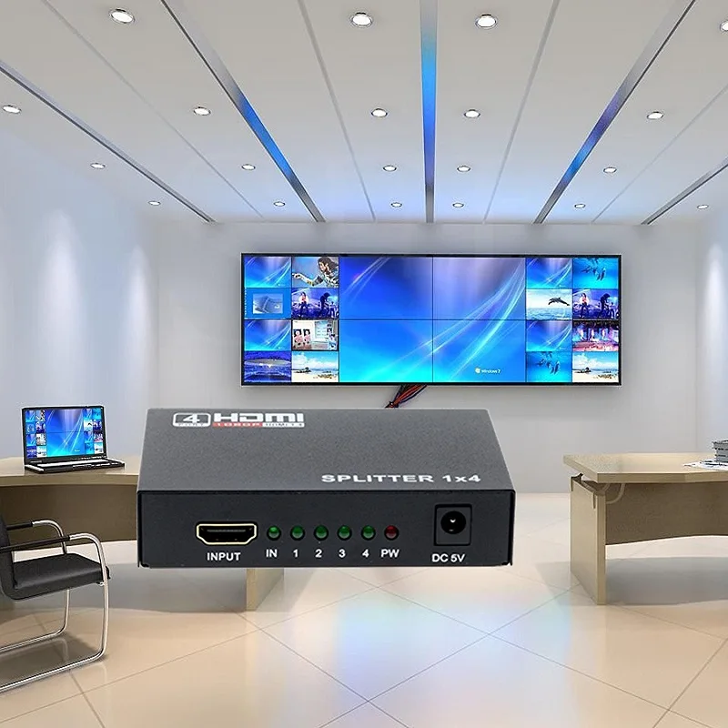 Hdmi 4-портовый переключатель автоматический переключатель сплиттер селектор концентратор коробка кабель HDTV 1080P 1 в 4 из