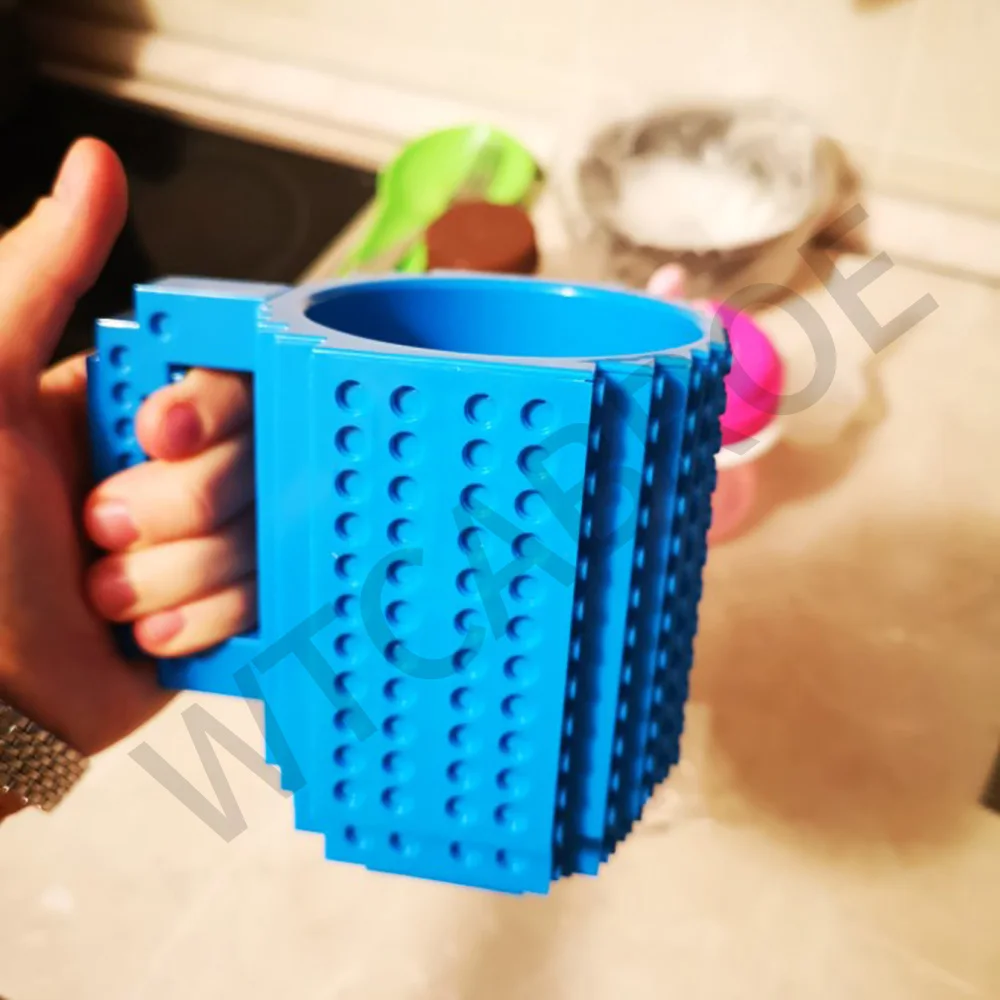 Build Brick Mug Blocks Cup Lego  350ml Creative Coffee Mug Lego