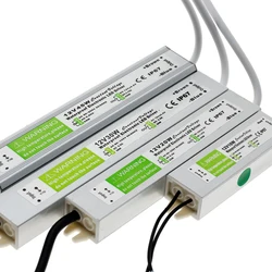 LED Driver DC12V 24V IP67 Waterproof Lighting Transformers for Outdoor Light 12V Power Supply 10W 20W 30W 45W 60W 100W 200W 300W