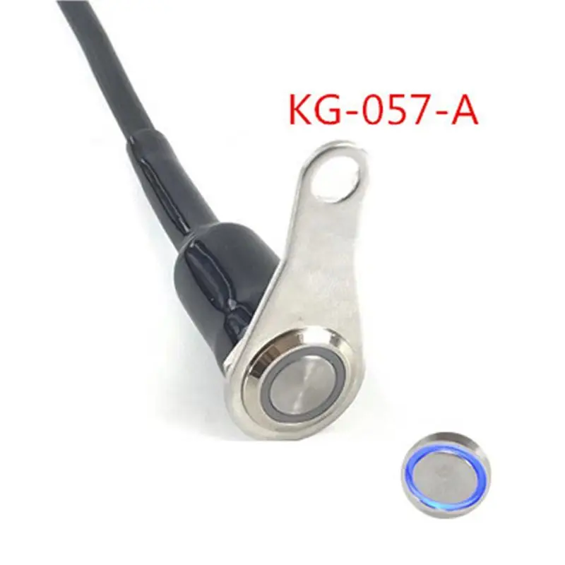 12 V/5A рулевой переключатель мотоцикла универсальный Водонепроницаемый фар на кнопку включения/выключения питания регулируемое крепление для ATV Dirt Bike электрический велосипед - Цвет: KG-057A Blue