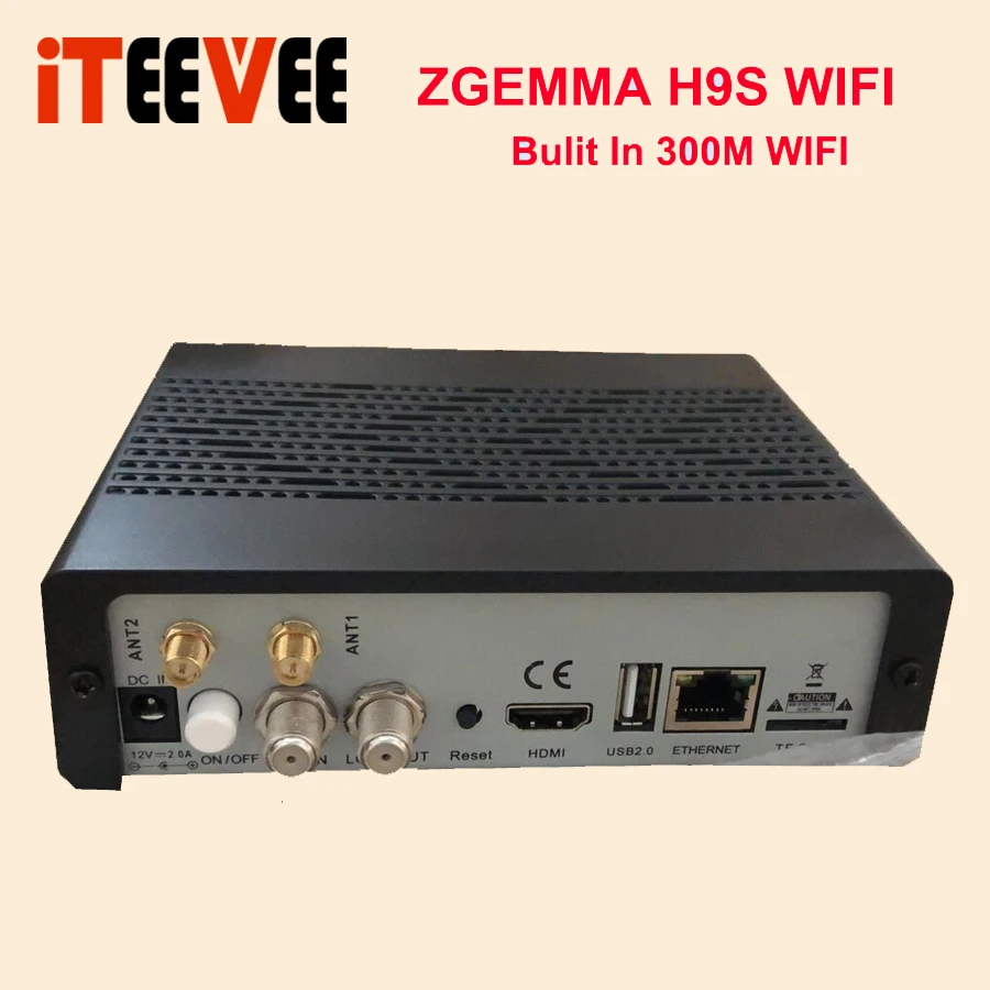 2 шт./лот zgemma h9s bulit в WI-FI 4K цифровое спутниковое телевидение коробка dvb s2/s2x поточности и iptv с stalker