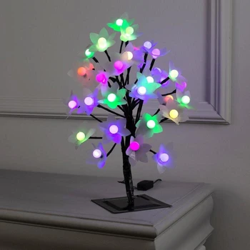 

LED street bush. 0.3 m, "Balls / flowers", 32 LED, 220V, blinking MULTI 666345