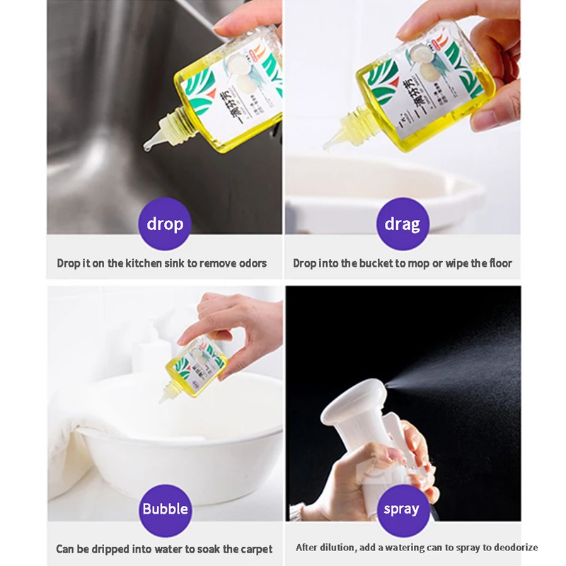 50ML Bathroom Liquid Air Freshener Toilet Drop Of Incense Odor Eliminator For Bathroom Pet Nest Other Smells Around The Home