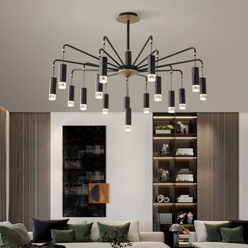 

Nordic loft LED Chandelier Lighting for living room lights Retro Loft vintage Hanging Suspension luminaire led Chandelier light