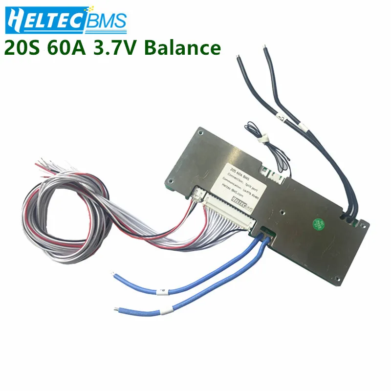 Bluetooth 20S 60A Smart BMS 72V 74V 18650 Защитная плата литий ионного/литий полимерного
