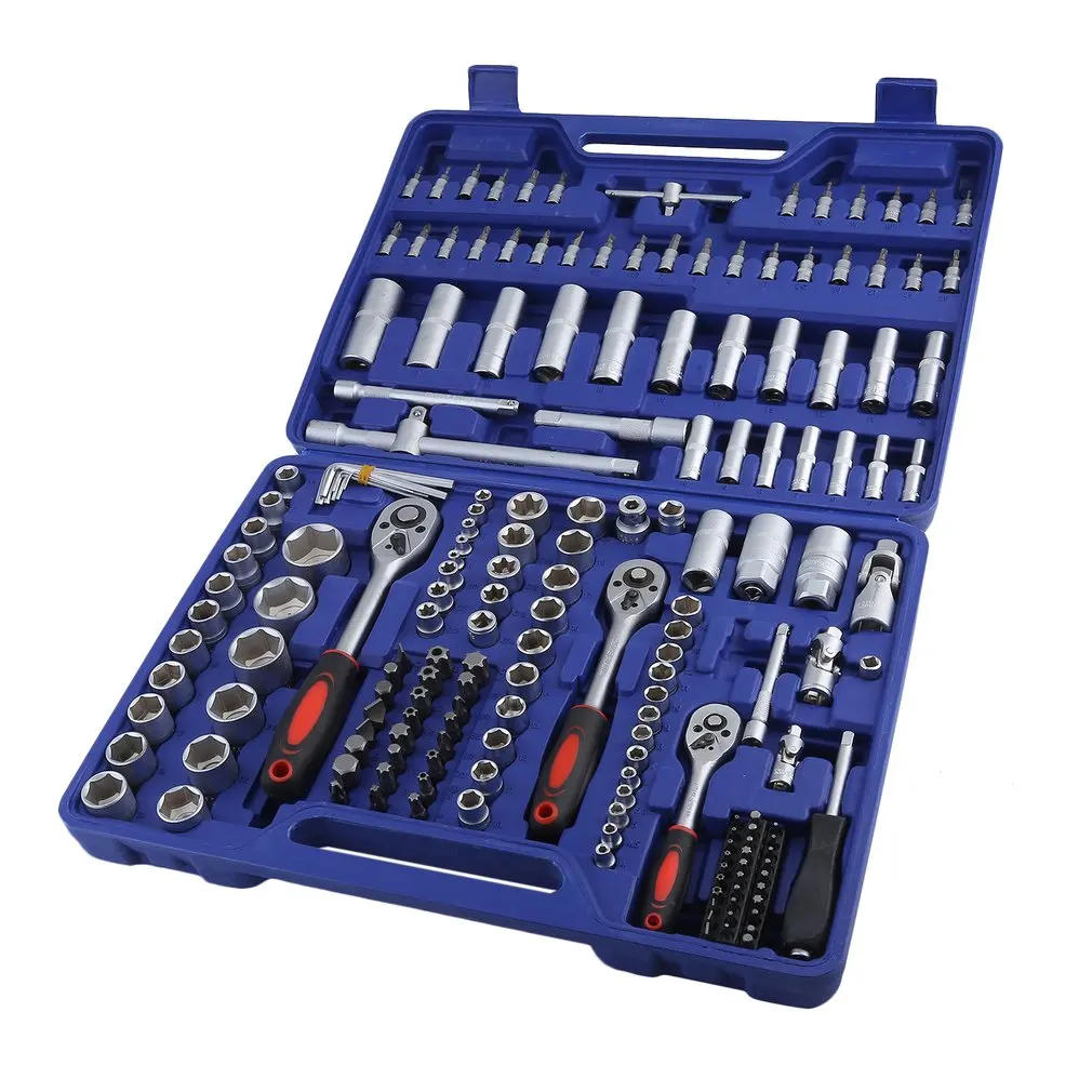 171pcs/set Professional Carbon Steel KS Tools Socket Wrench Set Metal Construction Socket Spanner Wrench Set Repair Tools Sale