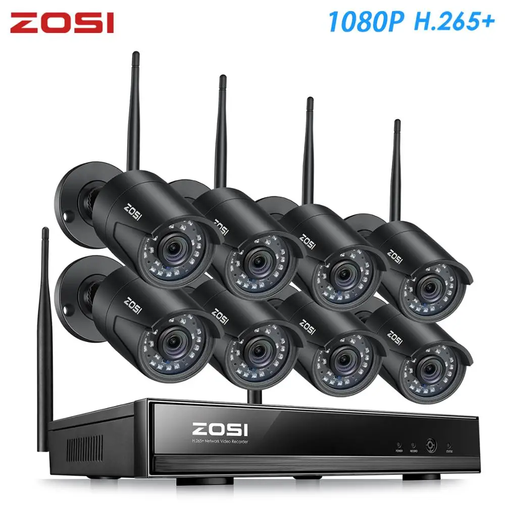 ZOSI H.265 1080P 8CH System cctv NVR 2MP IR odkryty P2P bezprzewodowa Wifi IP kamera telewizji przemysłowej System bezpieczeństwa zestaw do nadzorowania nie HDD ZOSI H.265 1080P 8CH System cctv NVR 2MP IR odkryty P2P bezprzewodowa Wifi IP kamera telewizji przemysłowej System bezpieczeństwa zestaw do nadzorowania nie HDD