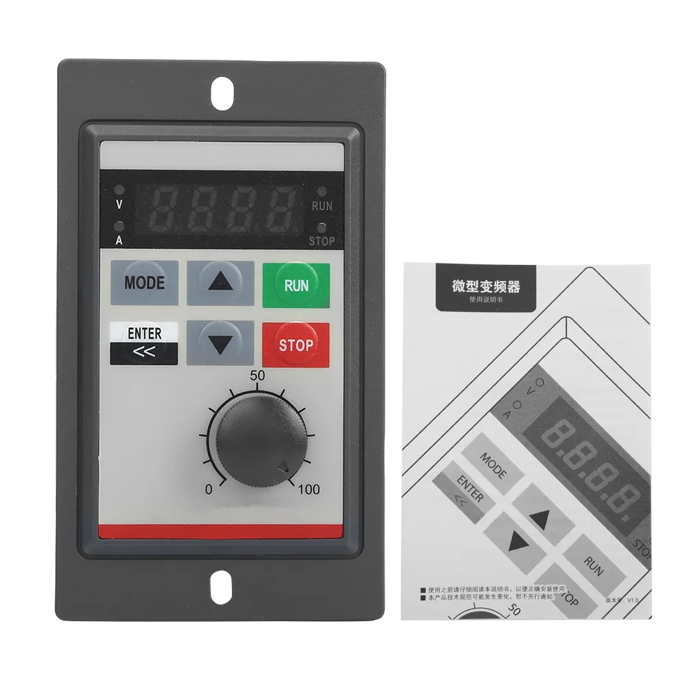 

LED display small inverter 0.75KW single-phase 220V micro inverter frequency conversion drive +1 small inverter