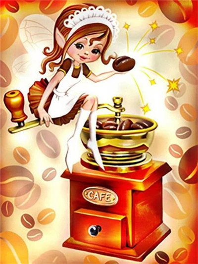 Huacan бриллиант картина мультфильм девушка полная дрель квадратная Алмазная мозаика стежка вышивка распродажа горный хрусталь Картина Декор домашний подарок - Цвет: Y8532