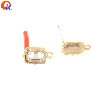 

Cordial Design 100Pcs 8*13MM Jewelry Accessories/Rhinestone Earrings Stud/Square Shape/Hand Made/DIY Making/Earring Findings