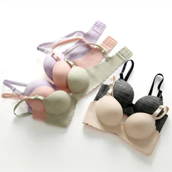 

Seamless Women Bras Push Up Wire Free Adjustable Sexy Bra Straps Brallete Lingerie Bras Breathable Underwear Multi Color