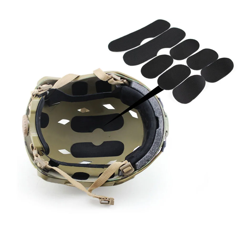 8 шт шлем интерьер волшебные наклейки с крючками и петлей набор для быстрого стиля шлема
