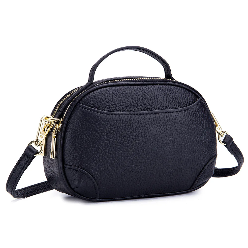

mother portable inclined shoulder bag leather female 2019 new fashionable joker soft skin double shoulder bag