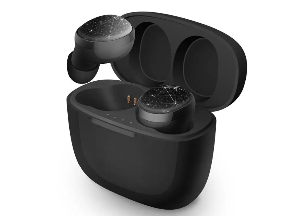 Black Starry sky TWS PX6 беспроводные наушники Новые Bluetooth V5.0 Мини спортивная Гарнитура 3D стерео звук наушники 100 метров передача с двойным микрофоном - Цвет: Black Starry sky