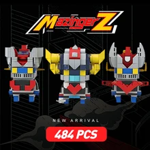 

Moc Goldoraked Mazingered Robot Anime Figure Brickheadz Action Figures Building Blocks Mecha Bricks Children Toys Kid Gifts