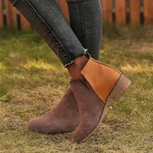 Женская прогулочная обувь; женские ботильоны для отдыха с круглым носком на толстом квадратном каблуке; женская обувь с леопардовым принтом; Zapatos De Mujer