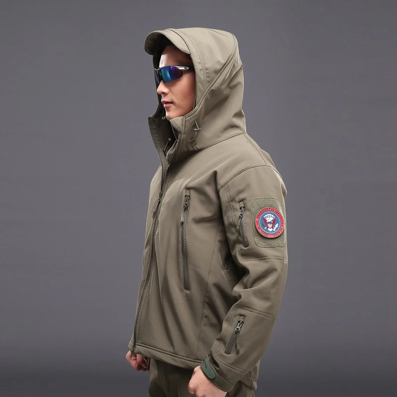 

Men Softshell Jacket Hunting Jacket Men Military Tactical Hiking Jacket waterproof outdoor fishing hiking jacket