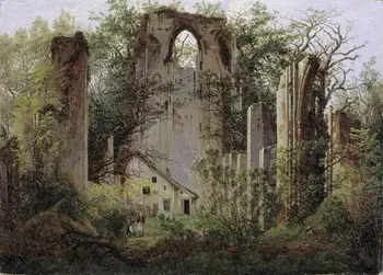 

Caspar David Friedrich Ruined Monastery of Eldena Art Print Poster oil paintings canvas For Home Decor Wall Art