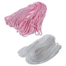 ABZB-2 шт 100ft 7 Strand 550 Survival Bushcraft Паракорд парашютный шнур Тип III-розовый и белый